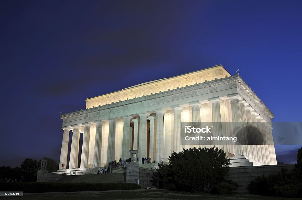 Lincoln Memorial at Night Lincoln  Memorial at nigh Smithsonian Institution Stock Photo
