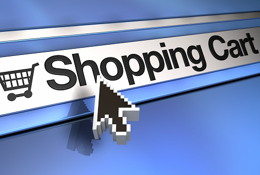 Pointer on Shopping Cart icon