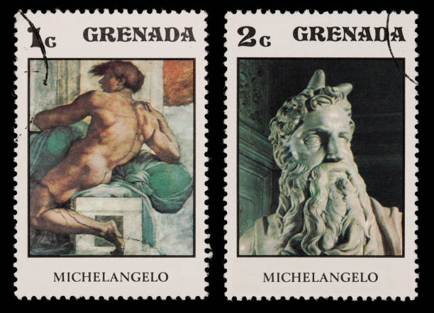 Michelangelo's Moses and Sistine Chapel fresco (XXL)
