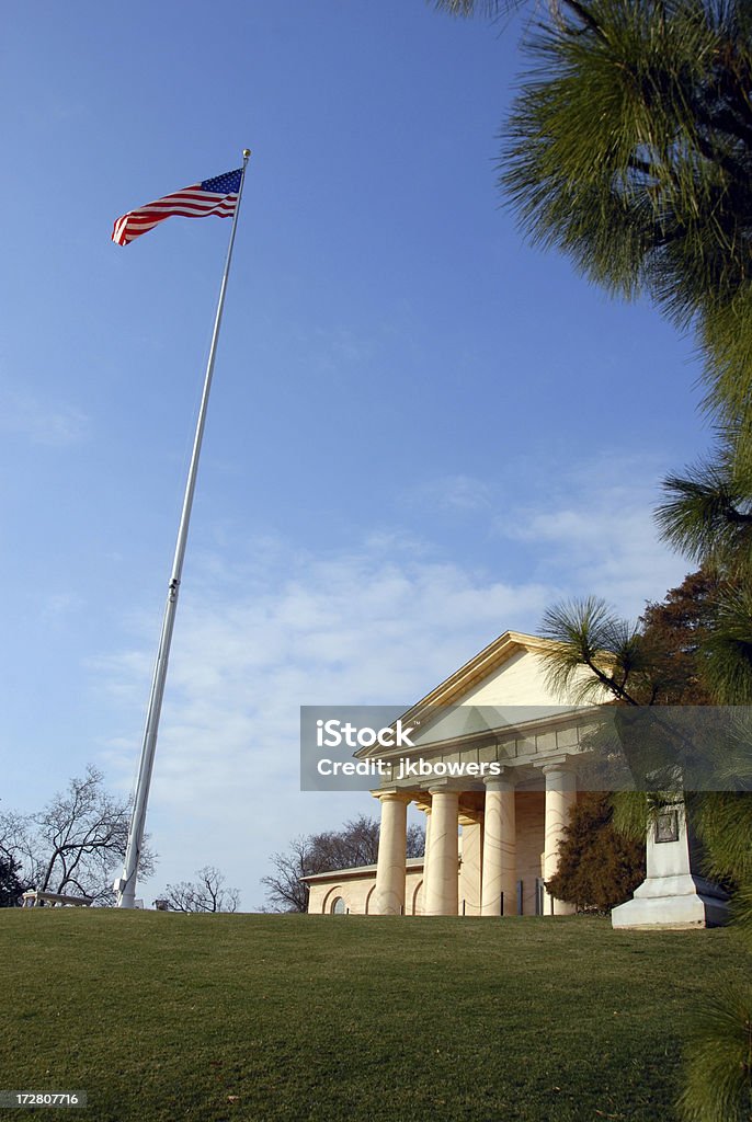 Arlington National Cemetery - Lizenzfrei Amerikanische Flagge Stock-Foto