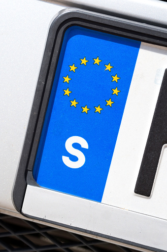 country identifier of EU car registration plate: Sweden