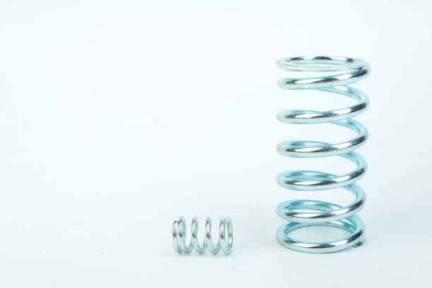 istock Metal springs, spirals, isolated on white background. 1728082829