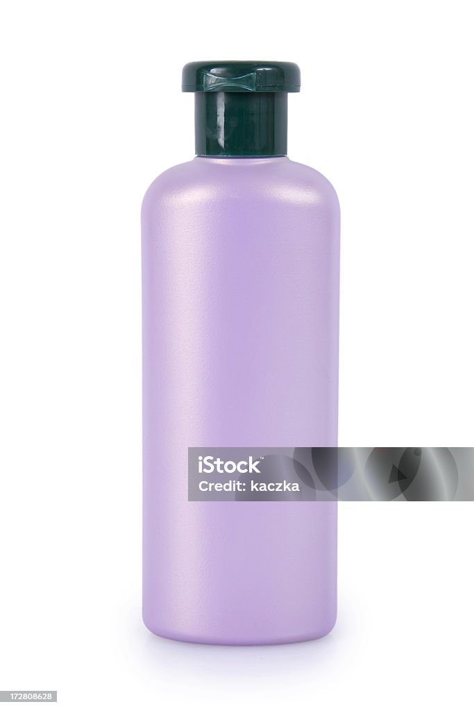 Bottiglia di plastica isolato su bianco - Foto stock royalty-free di Bianco
