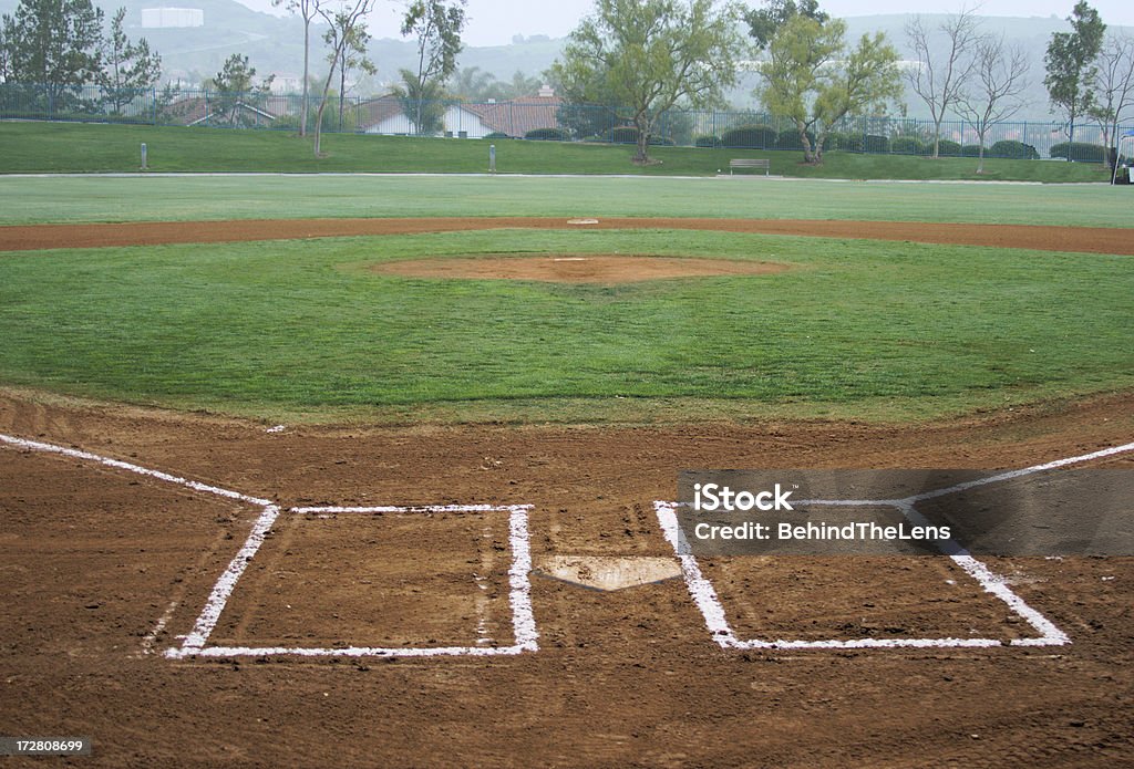 Champ intérieur de baseball - Photo de Terrain de baseball libre de droits