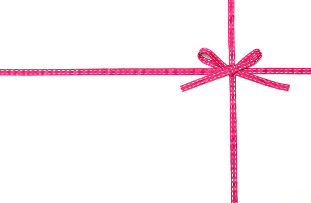 Pink Bow & Ribbon stock photo