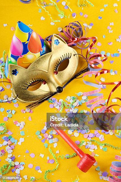Maske Partei Stockfoto und mehr Bilder von Bunt - Farbton - Bunt - Farbton, Dekoration, Feiern
