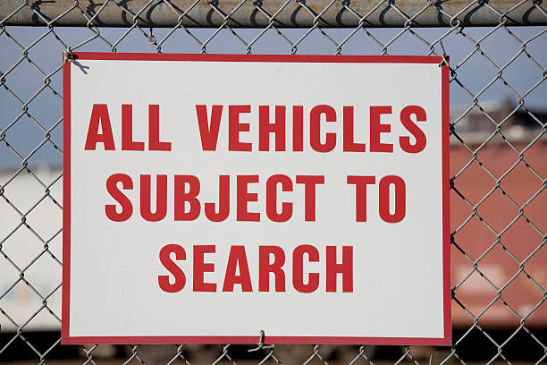 istock All vehicles subject to search sign 172809053