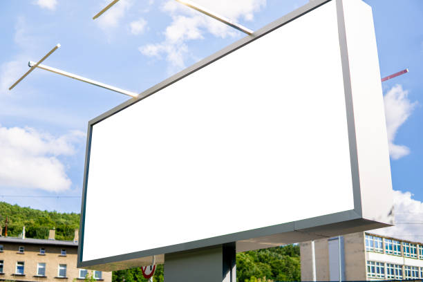 istock Blank advertisement billboard mock-up ad space in a city 1728100730