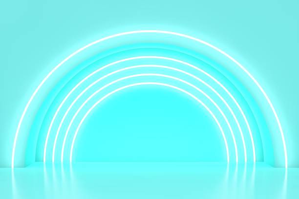 istock Abstract background for 3D product presentation, empty product stand 1728110780