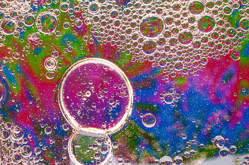 Colorful background with bubbles. Abstract background.