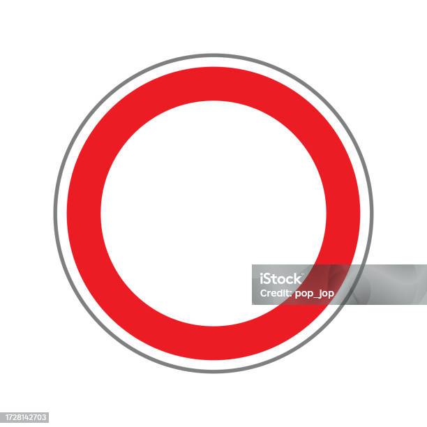 No Movement In Both Directions Traffic Road Sign Isolated On White ...