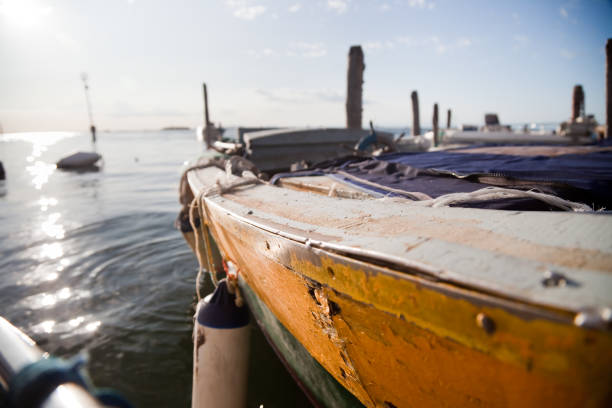 Fishing Boat in Venice Lagoon, Pellestrina Island