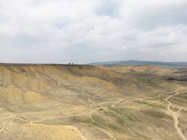 istock Aerial view mountain texture background. Drone view mountain valley. Beautiful view from above surface of mountain hills. 1728221803
