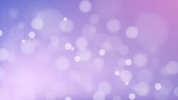 Vector illustration of Purple bokeh background with realistic lights