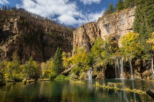 Hanging Lake is the most popular hiking trail in Colorado.  The lake is reached after a one mile hike that ascends 1,000 feet.