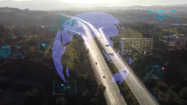 istock Transportation and technology concept. Intelligent Transport Systems. Mobility as a service. 1728305021