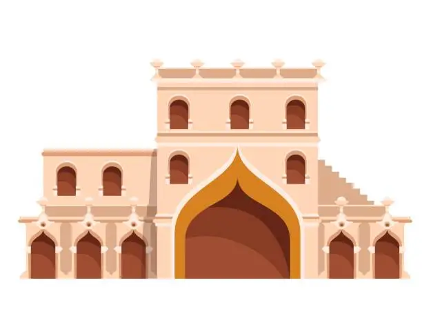 Vector illustration of Arab Palace