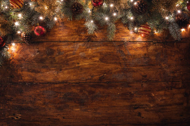 istock Christmas decoration on the wooden background 1728336711