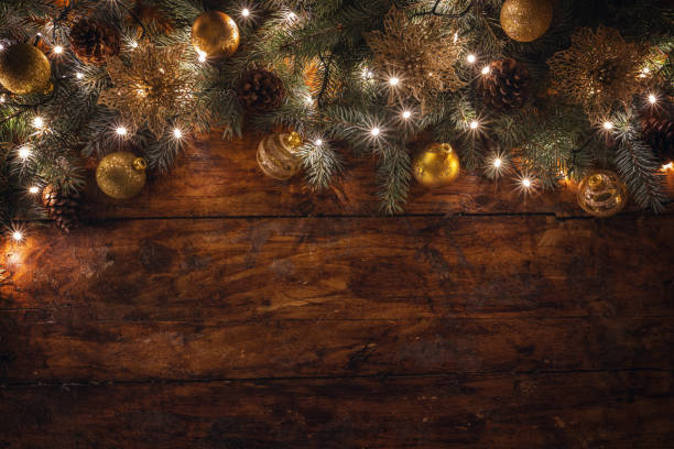 istock Christmas decoration on the wooden background 1728336722