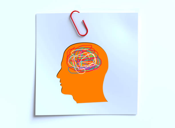 Human head, attention deficit hyperactivity disorder, ADHD symptom, mental health, confused mind