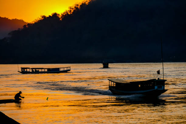 boat at sunset, beautiful photo digital picture