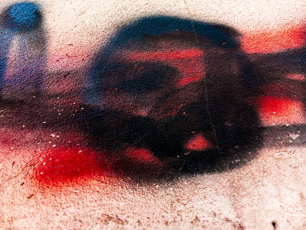 istock Abstract paint grunge background. Dirty wall with paint stains. 1728372834