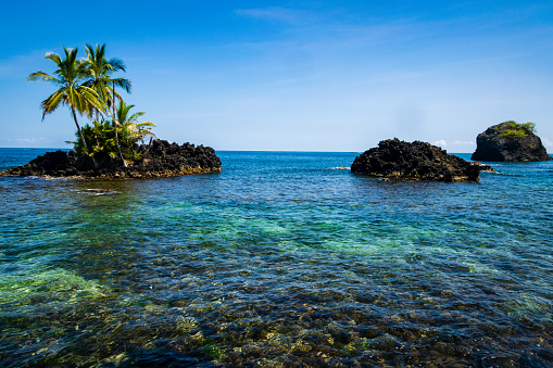 A  rocks Beach in Boca Del Toro