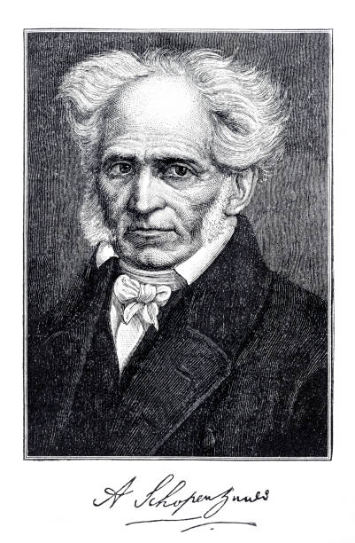 アルトゥール・ショーペンハウアー ドイツの哲学者の肖像画 - arthur schopenhauer点のイラスト素材／クリッ��プアート素材／マンガ素材／アイコン素材