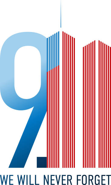 We will never forget - september 11th 2001. Twin towers New York city We will never forget - september 11th 2001. Twin towers New York city 911 memorial stock illustrations