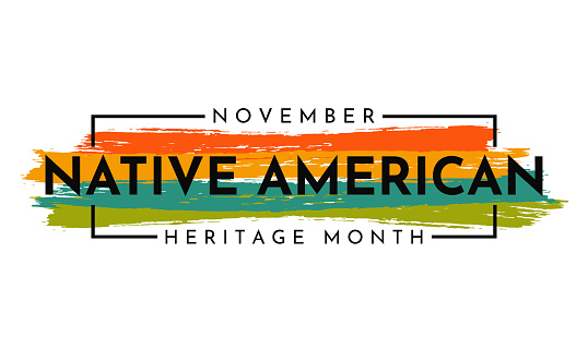 Native American Heritage Month card, November. Vector illustration. EPS10