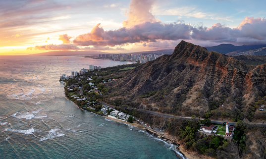 A Waikiki beach sunrise.