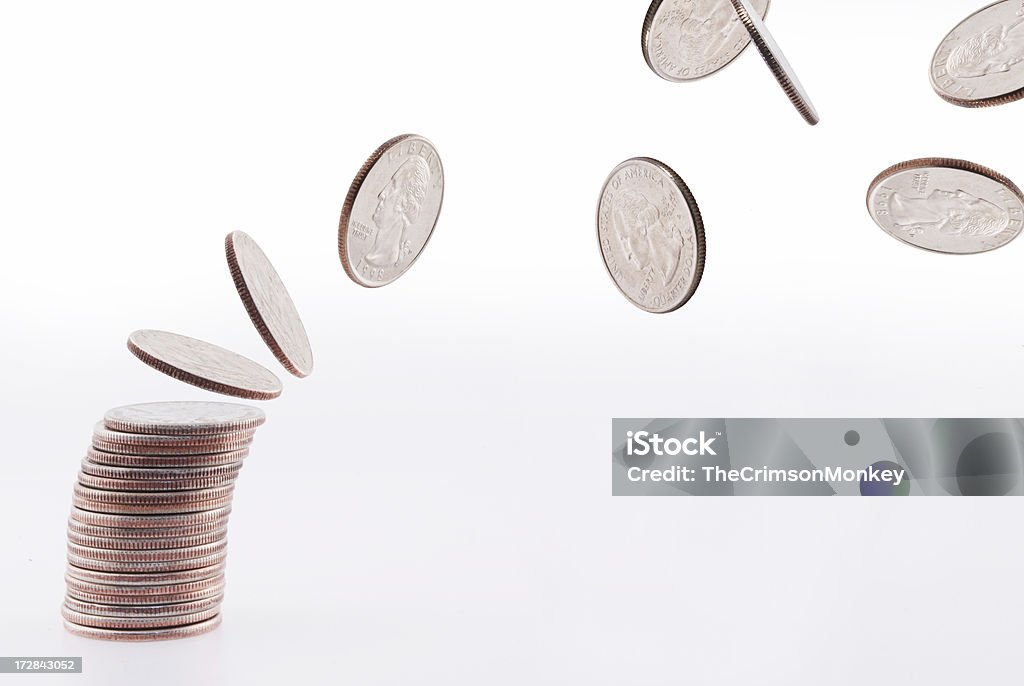 Moedas mandar away - Royalty-free Conceito Foto de stock