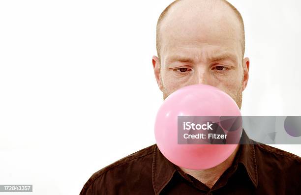 Bubble Man Stock Photo - Download Image Now - Bubble Gum, Adult, Adults Only