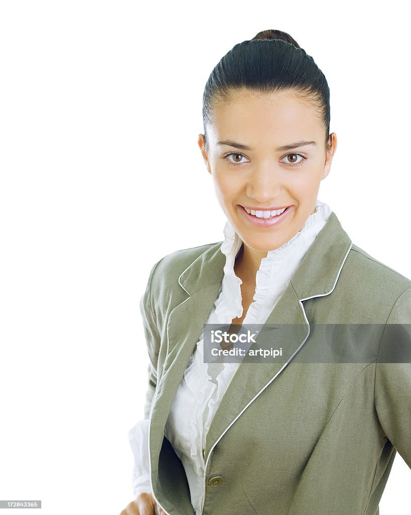 Ritratto di sorridente donna d'affari - Foto stock royalty-free di Abbigliamento formale