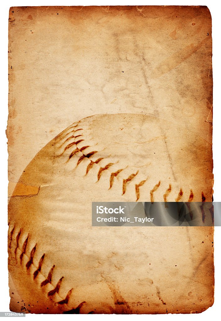 Baseball-Papier XXXL - Lizenzfrei Baseball-Spielball Stock-Foto