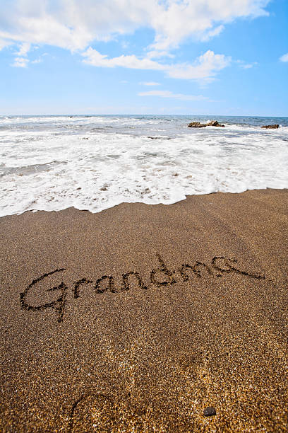 istock Grandma written in the sand 172844111