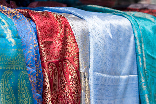 istock Scarfs on a street market 172844253