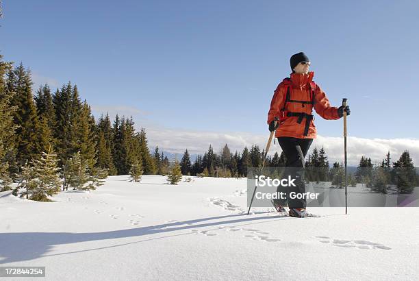 Photo libre de droit de Snow Chaussure De Randonnée banque d'images et plus d'images libres de droit de Abrupt - Abrupt, Activité, Adulte