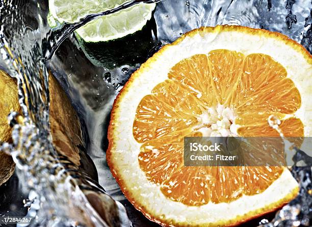 Frische Obst Spritzendes Wasser Stockfoto und mehr Bilder von Stehendes Gewässer - Stehendes Gewässer, Vitamin C, Zitrone