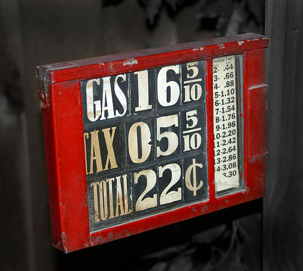 istock Vintage gas prices 172844337