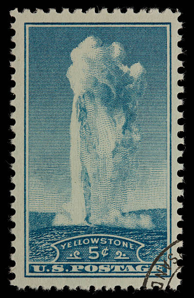 istock Yellowstone National Park US postage stamp 172845901