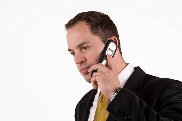 istock Businessman on cellphone 172846204