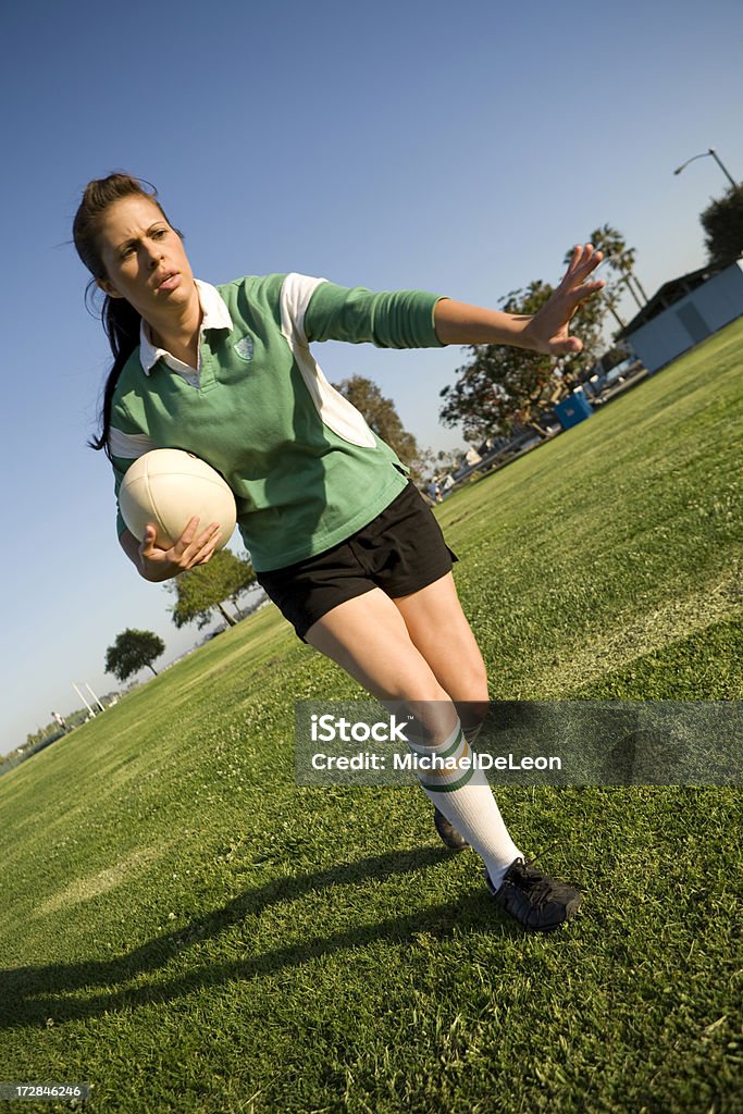 Femmina Giocatore di Rugby - Foto stock royalty-free di Rugby - Sport