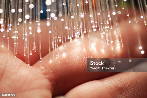 Fiber Optics Hand Stock Photo - Download Image Now - Fiber Optic, Backgrounds, Illuminated