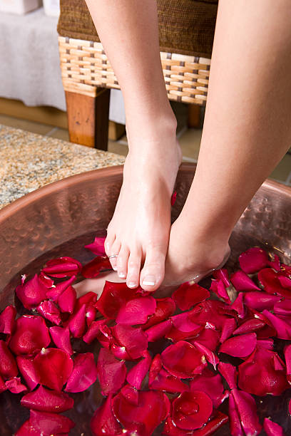 istock Medical Spa-Rose Petal Foot Soak 172848159