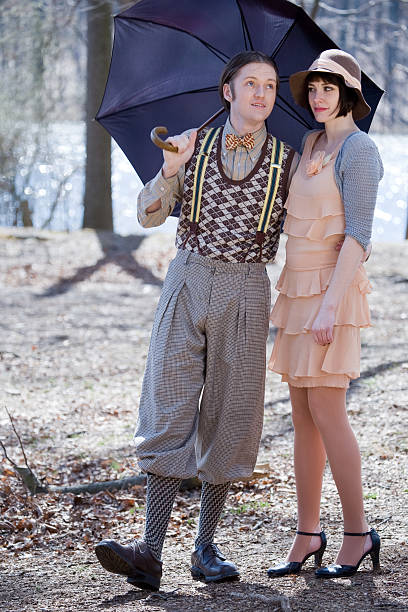 istock 1920s style couple in a park 172848487