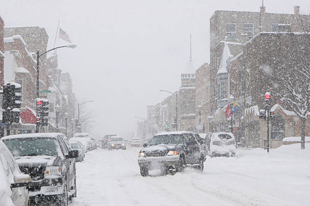 istock Snowy Traffic Scene 172848958