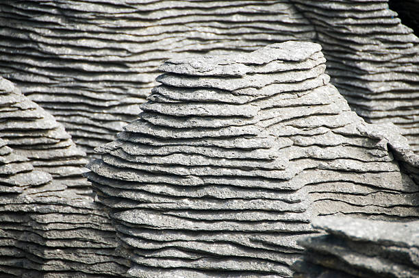 Close up of the 'Pancake Rocks' on the West Coast of New Zealand's South Island.