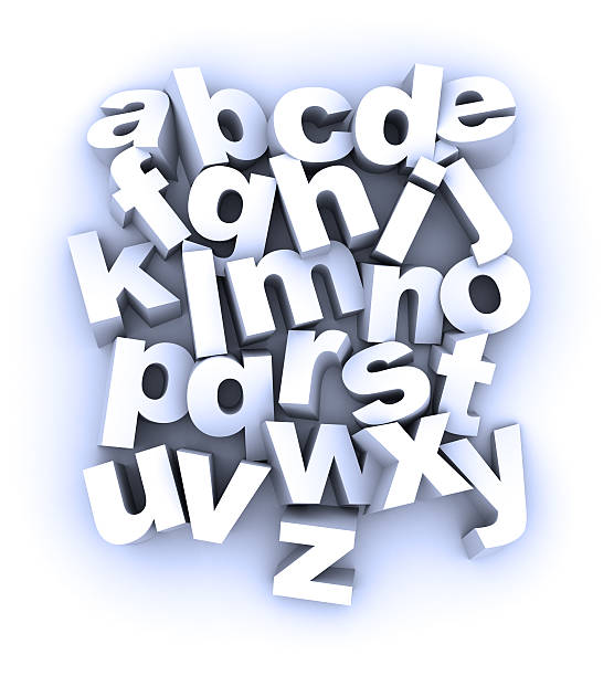 alphabet stock photo