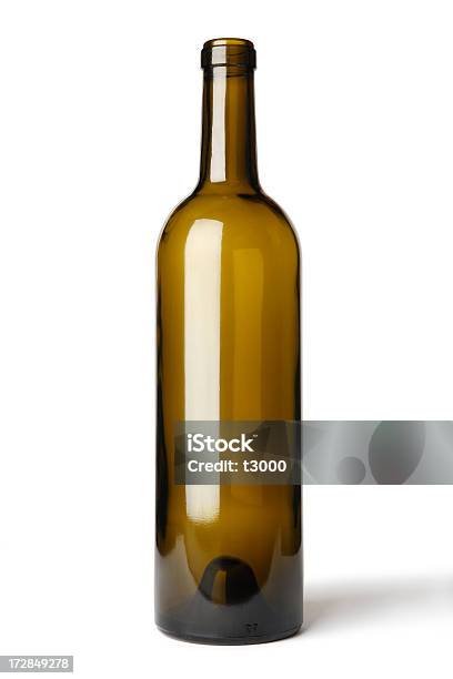 Empty Glass Bottle Stock Photo - Download Image Now - Alcohol - Drink, Bottle, Brown